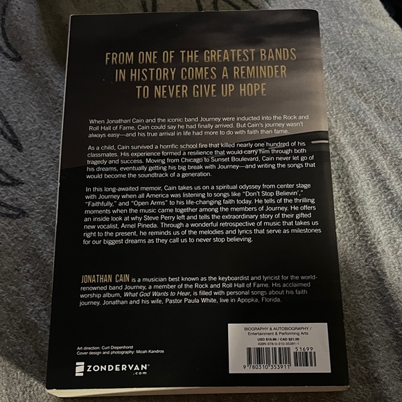 Don't Stop Believin' by Jonathan Cain Book - Picture 2 of 2